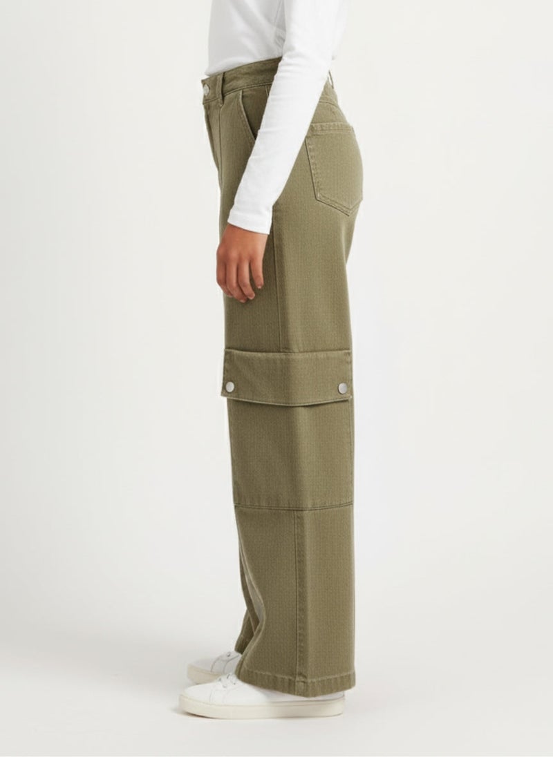 Cloud Fashion Dark green Mini Cargo Fit - Image 3